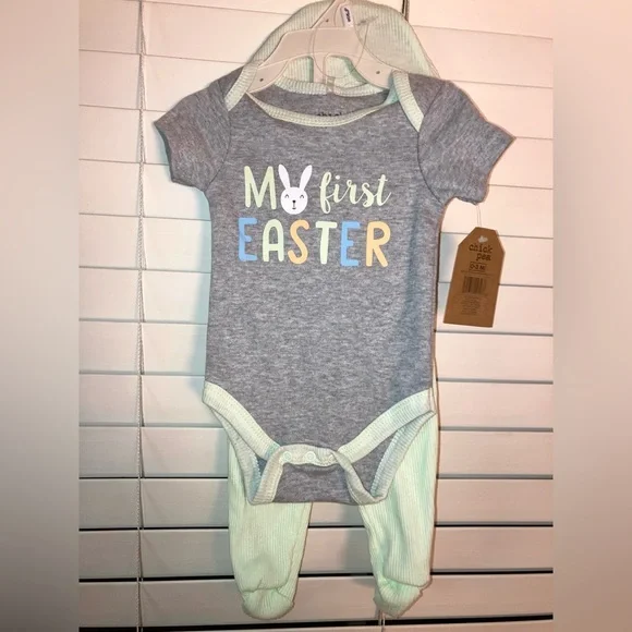 My First Easter Baby Outfit 3-pc Set - Picture 1 of 2